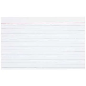 Amazon Basics Index Cards 500 Count for Studying & Lists