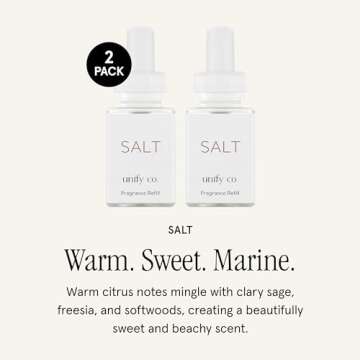 Pura & Unify Co. Home Scent Refill - 2 Pack - Premium Fragrance for 120 Hours - Clean & Safe Diffuse...