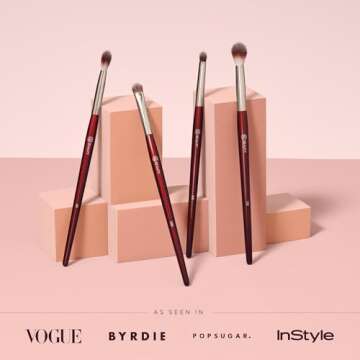 BK BEAUTY - CORE LINE EXTENSION EYE SET (4PC) - Professional Eyeshadow Brush Set for Precise Makeup ...