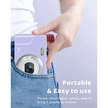 Lecran FHD 1080P Digital Camera with 16X Zoom