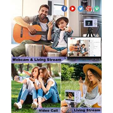 Lecran FHD 1080P Digital Camera with 16X Zoom