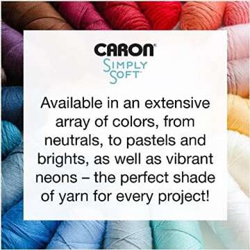Caron Simply Soft Feathered Gray Yarn - Versatile and Soft