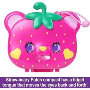 Polly Pocket Straw-Beary Patch Playset for Kids