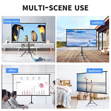 Towond 100-Inch Portable Projector Screen for Movies