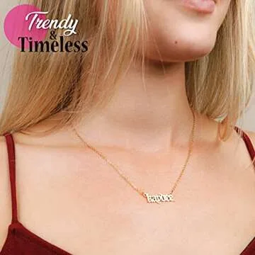 Delta Zeta Necklace — 18K Gold Plated Sorority Gift