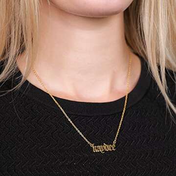 Delta Zeta Necklace — 18K Gold Plated Sorority Gift
