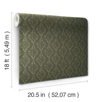 NuWallpaper Chris Loves Julia x Nova Evergreen Peel and Stick Wallpaper, CJS6329