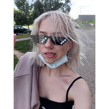 Durable FEISEDY 2PACK Thug Life Sunglasses for Fun