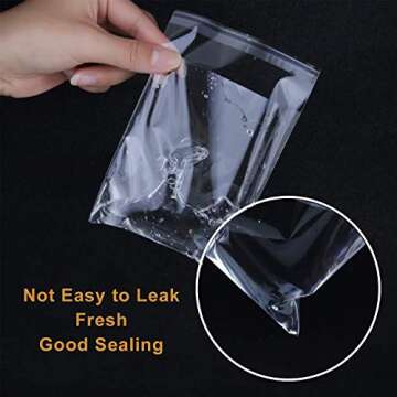 NEOACT 300 PCS Clear Resealable Cellophane Bags