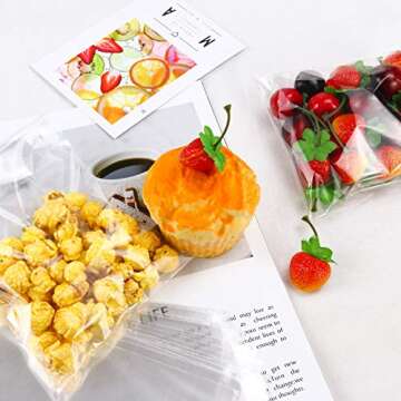 NEOACT 300 PCS Clear Resealable Cellophane Bags