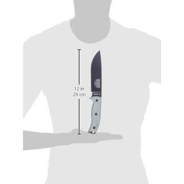 ESEE Knives 6P Fixed Blade Knife w/Molded Polymer Sheath (Black Blade/Coyote Brown Sheath)