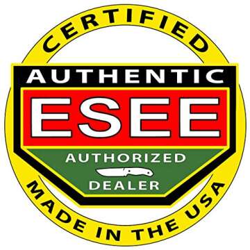 ESEE Knives 6P Fixed Blade Knife w/Molded Polymer Sheath (Black Blade/Coyote Brown Sheath)