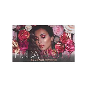 HUDA BEAUTY Rose Gold REMASTERED Eyeshadow Palette with samples 100% Authentic