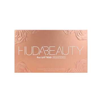HUDA BEAUTY Rose Gold REMASTERED Eyeshadow Palette with samples 100% Authentic