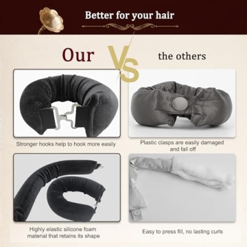 Flylipu Heatless Curler for Effortless Healthy Curls