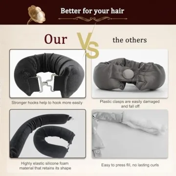 Flylipu Heatless Curler for Effortless Healthy Curls