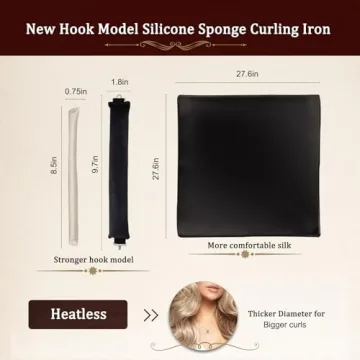 Flylipu Heatless Curler for Effortless Healthy Curls