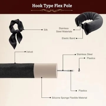 Flylipu Heatless Curler for Effortless Healthy Curls