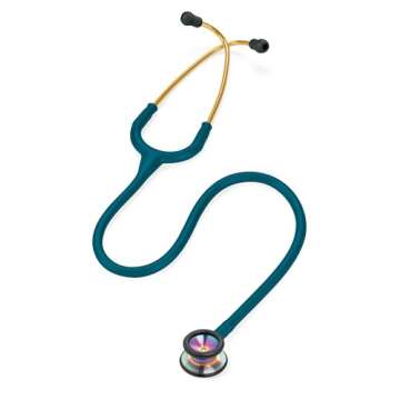 3M Littmann Classic II Pediatric Stethoscope, 2153, Stainless Steel Rainbow-Finish Chestpiece, 28" C...