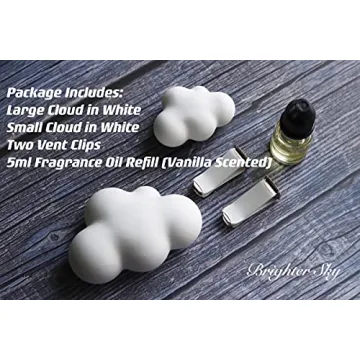 French Vanilla Cloud Car Air Freshener with Refill Stylish Gift