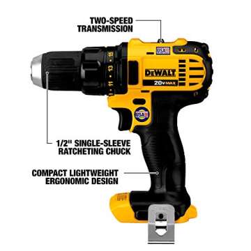 DEWALT 20V MAX Combo Kit, Power Tool Combo Kit, Compact 6-Tool (DCK620D2)