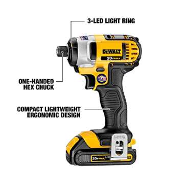 DEWALT 20V MAX Combo Kit, Power Tool Combo Kit, Compact 6-Tool (DCK620D2)