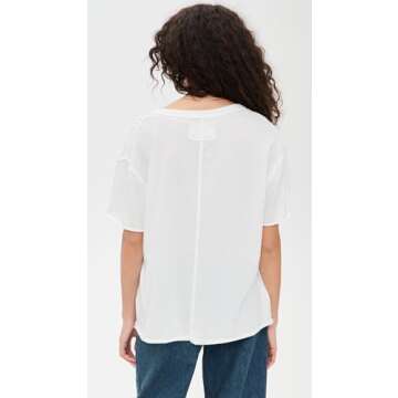 Stylish Free People Nina Tee V for Women in Ivory