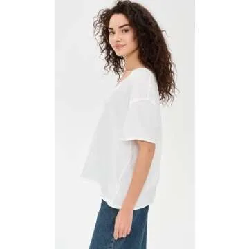 Stylish Free People Nina Tee V for Women in Ivory