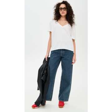 Stylish Free People Nina Tee V for Women in Ivory