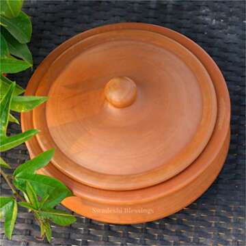 Exclusive Handcrafted Natural Clay Pot for Eco-Friendly Cooking