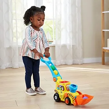 VTech Interactive Push & Pop Bulldozer for Toddlers