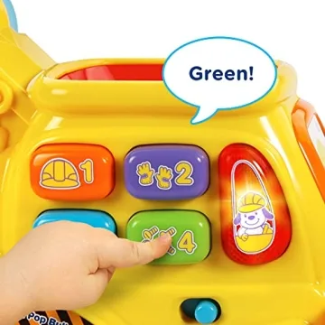 VTech Interactive Push & Pop Bulldozer for Toddlers