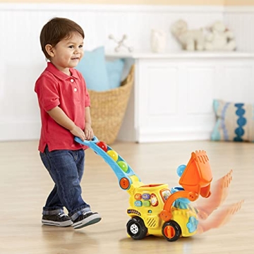 VTech Interactive Push & Pop Bulldozer for Toddlers