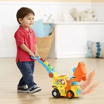 VTech Interactive Push & Pop Bulldozer for Toddlers