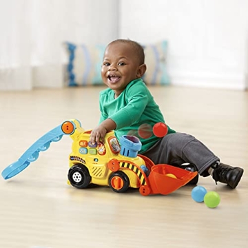 VTech Interactive Push & Pop Bulldozer for Toddlers