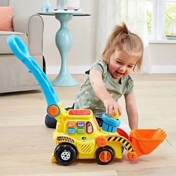 VTech Interactive Push & Pop Bulldozer for Toddlers