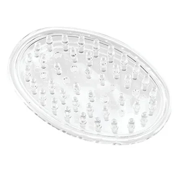iDesign Soap Dish Set of 3 - Ideal for Soap and Sponges