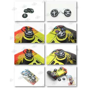 4PCS Analog Stick Thumb Stick Grips Thumbsticks Joystick Cap for PS4 PS3 Xbox one Xbox 360 PS2 Controller one Piece (White)