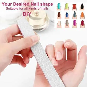 12PCS Professional Nail Files Set for Perfect Nail Care