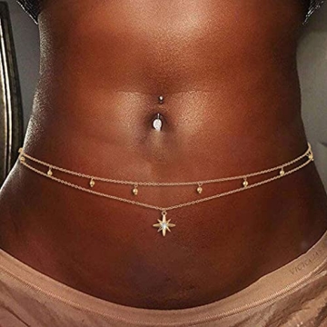 Stylish Bohend Layered Bead Belly Chain for Women and Girls