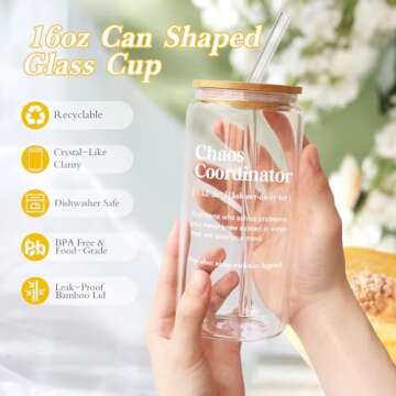 iAOVUEBY Thank You Gifts for Women, Chaos Coordinator Employee Appreciation Gift for Coworker, Nurse...