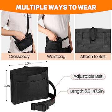 Wellbro Dog Treat Pouch with Spring Hinge for Easy Rewards