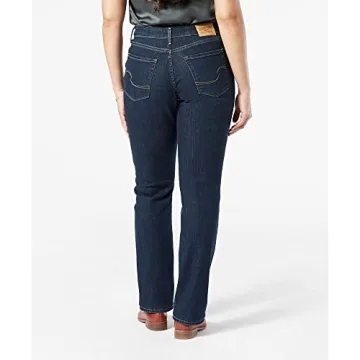 Levi Strauss Signature Gold Women's Modern Straight Jeans Mid-Rise Stretch Denim (Available in Plus ...