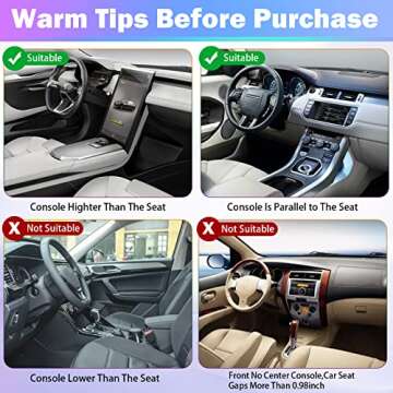 Tutor Auto Car Seat Gap Filler with RGB Lights and Charger