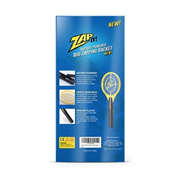 ZAP IT! Electric Fly Swatter - Powerful Bug Zapper Racket
