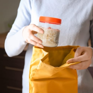 EONJOE 16oz Glass Jars for Meal Prep and Storage