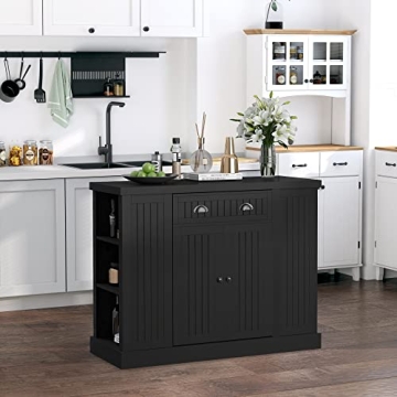 Elegant HOMCOM Kitchen Island with Ample Storage Options