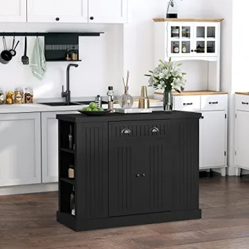 Elegant HOMCOM Kitchen Island with Ample Storage Options