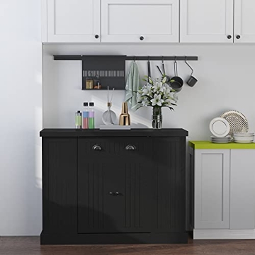 Elegant HOMCOM Kitchen Island with Ample Storage Options
