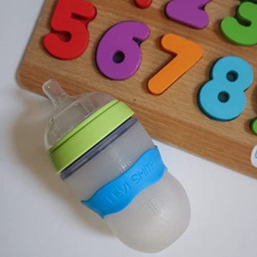 InchBug Orbit Labels - Reusable Silicone Bottle Bands for Kids